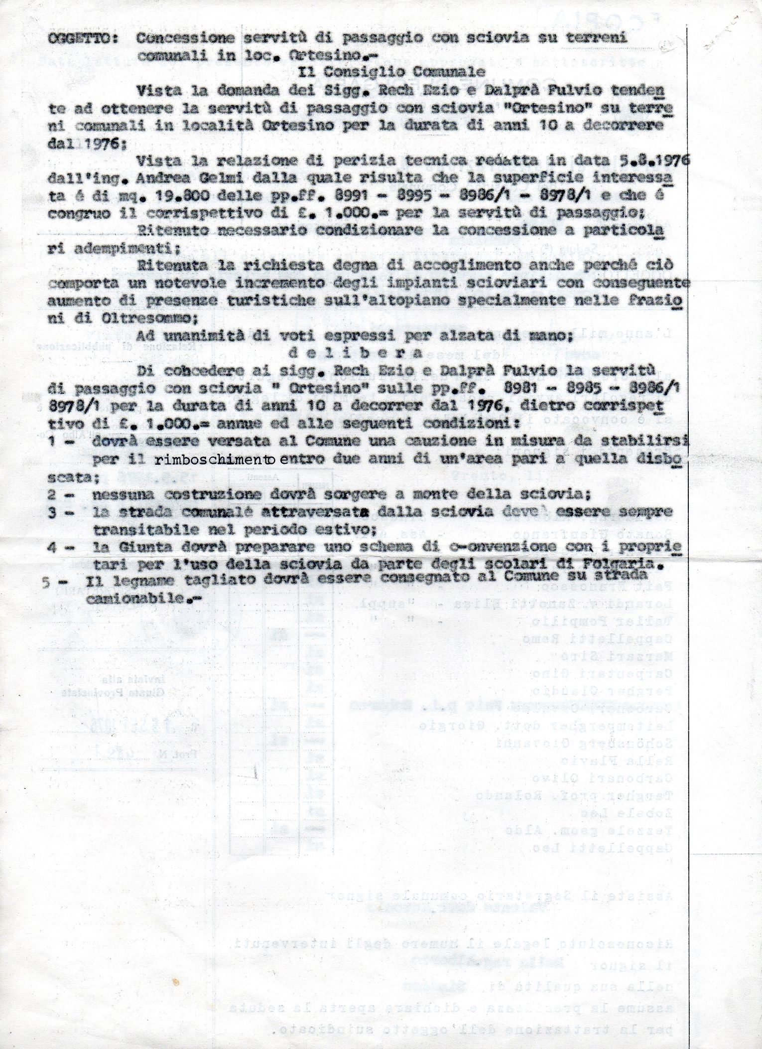 Favourable opinion 06/05/1976